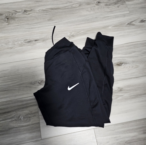 Nike Black Sweatpants with White Swoosh Sz Xs - Picture 1 of 9